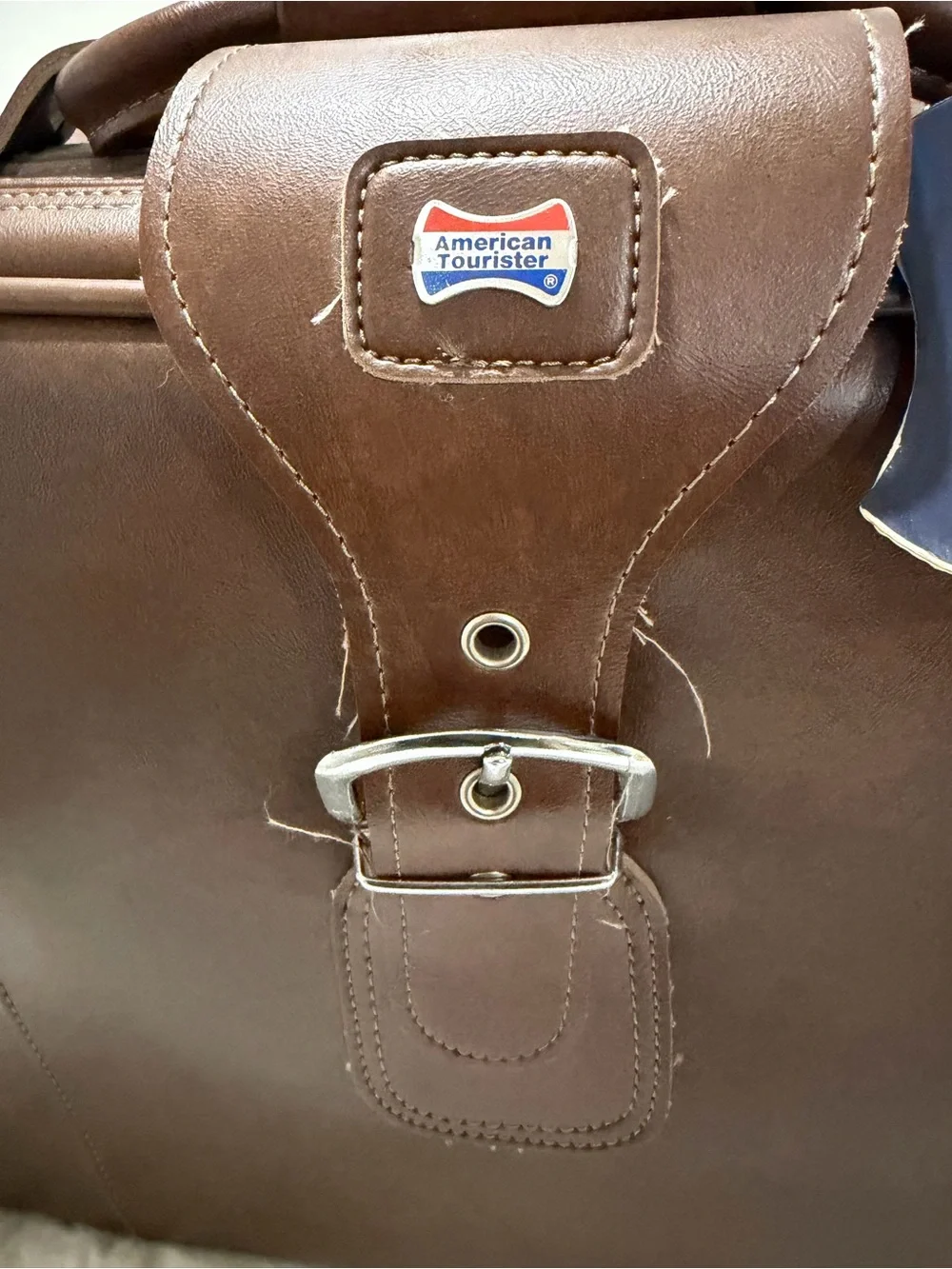 Vintage Brown Leather Briefcase - Classic Men's Work Bag
